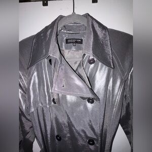Jones New York Shimmering Silver Coat